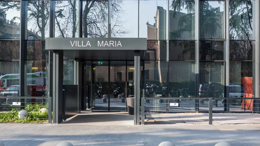 L'ingresso della casa di cura Villa Maria