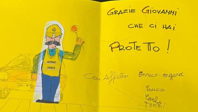 I messaggi dei bambini al nonno vigile