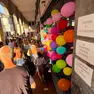La manifestazione di solidarietà al Bar Clistina