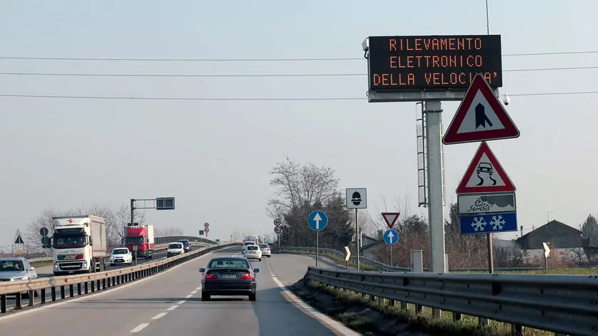 Uno degli autovelox della tangenziale di Padova