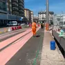 I lavori in piazzale Stazione a Padova