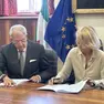 La firma dell'accordo tra Procura e Prefettura di Venezia