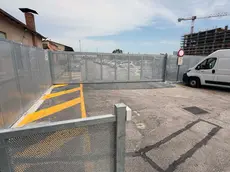 La cancellata installata in stazione a Padova