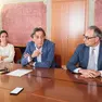 Il sindaco Sergio Giordani con gli assessori Margherita Cera e Alessandro Bisato