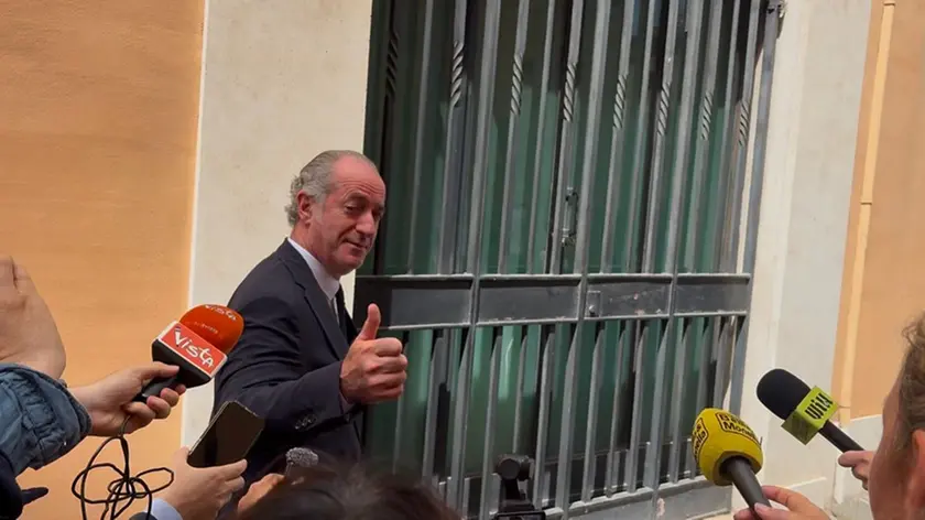 Zaia all'uscita dall'incontro a Roma
