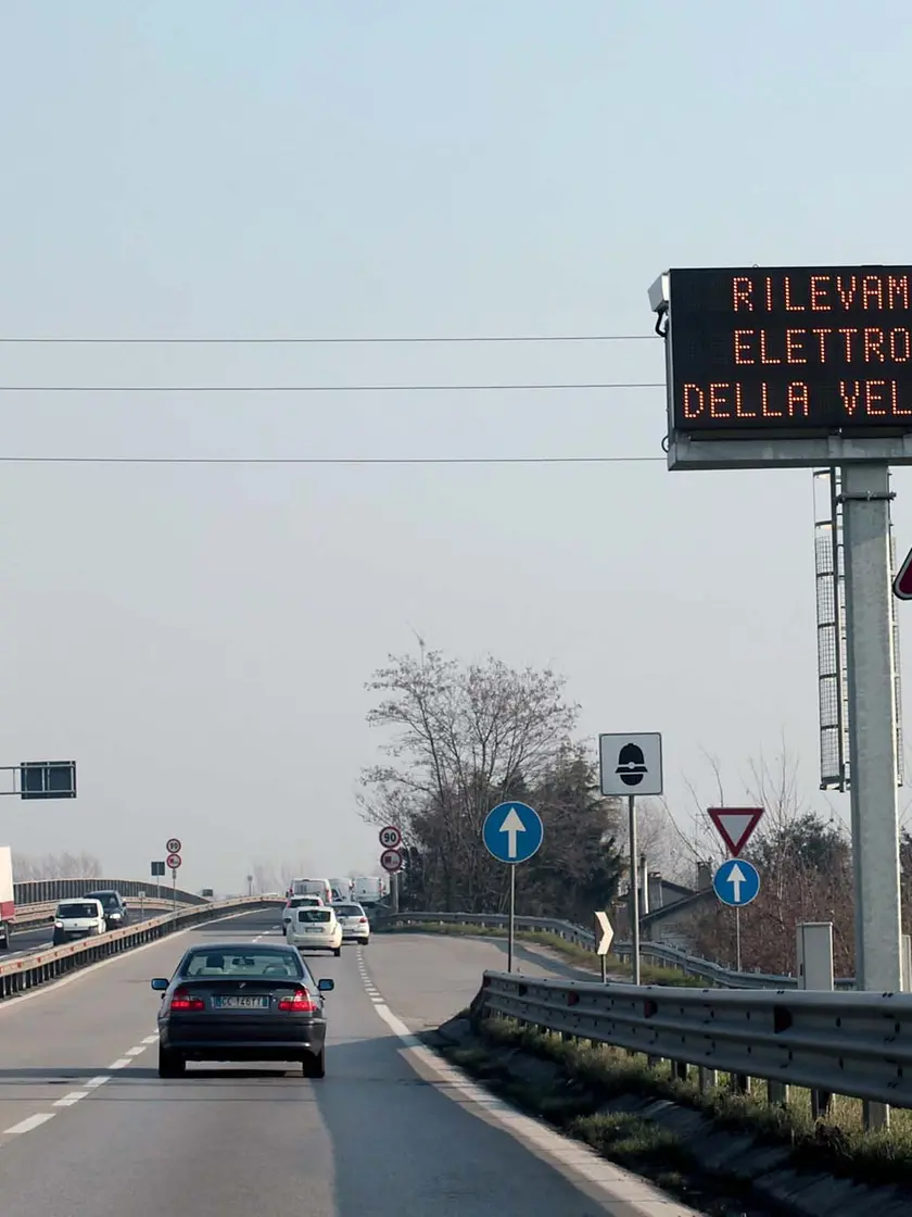 Uno degli autovelox della tangenziale di Padova