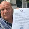 Valentino Bissacco con l'encomio risultato falso