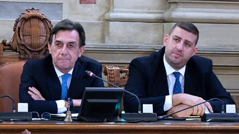 Il sindaco e presidente della provincia Sergio Giordani e il suo vice Daniele Canella