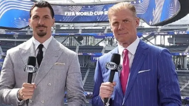 Alexi Lalas (a sinistra) con Zlatan Ibrahimovic