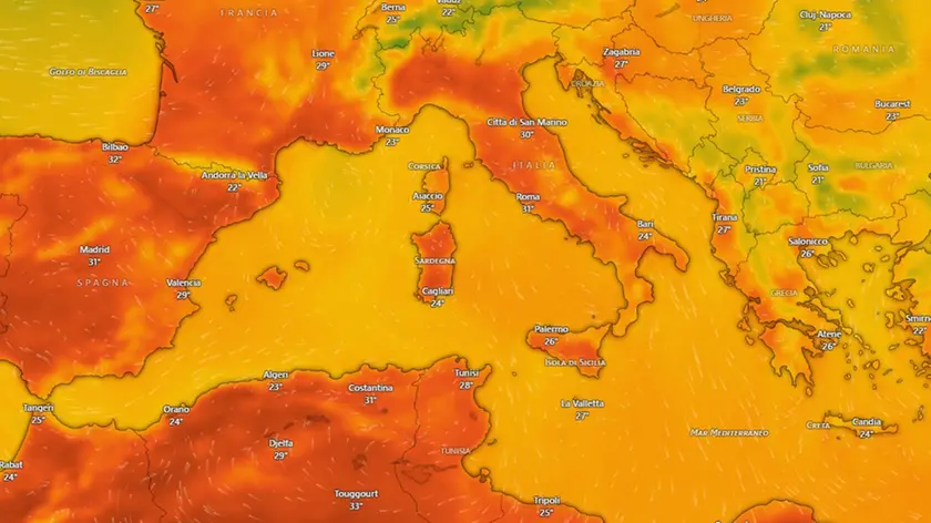 Meteo, arriva l’anticiclone africano in Veneto: temperature fino a 38 gradi