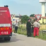 Pompieri e carabinieri sul luogo della ricerca del cadavere (foto Padovano)