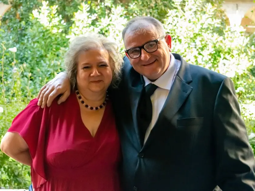 Cinzia Salmaso insieme al marito Gianfranco Segato