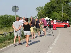 I residenti di San Stino sull’argine per seguire le ricerche di Chiara Guerra