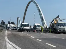 I lavori sul ponte Darwin a Padova