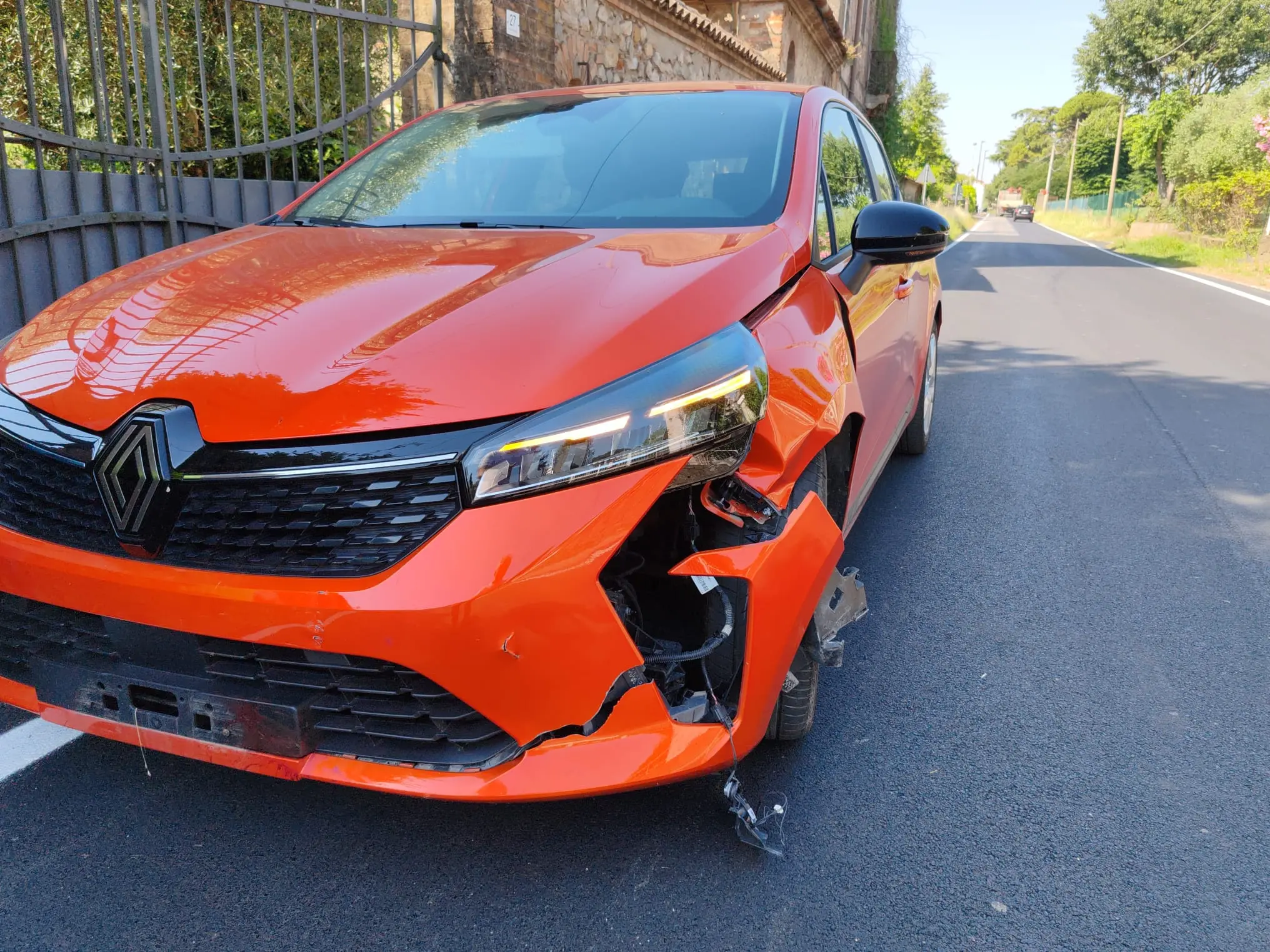 I danni riportati dall'automobile