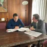 Matteo Salvini con il sindaco di Padova Sergio Giordani