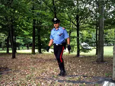 Controlli dei carabinieri in un parco (foto d'archivio)