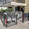 Il plateatico del bar-pasticceria Manzato