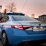 Sul posto una volante della polizia