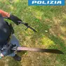 Il machete sequestrato dalla polizia