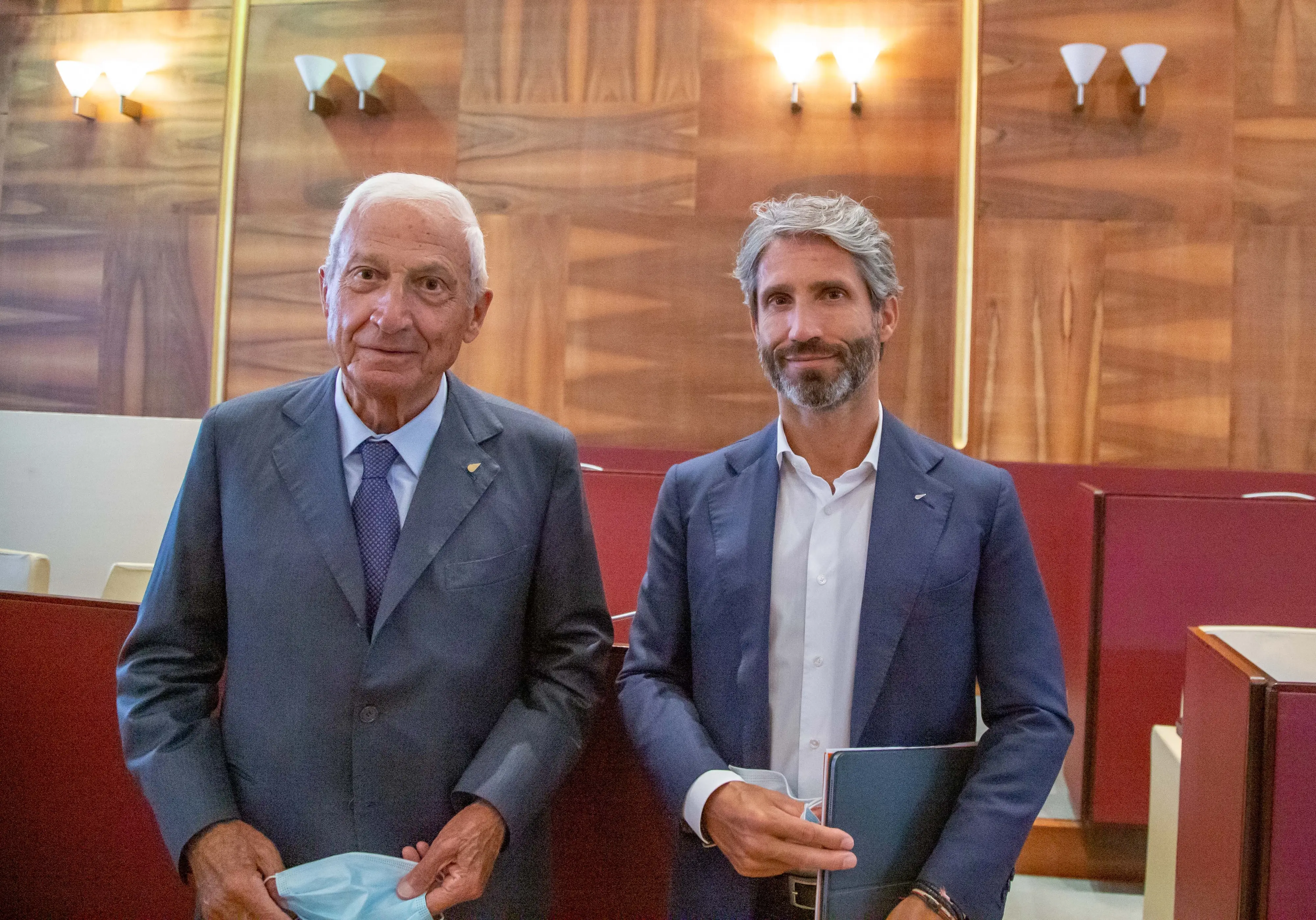 Francesco Canella con Gianni, oggi presidente Alì