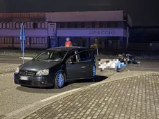 Il luogo dell'incidente a Veggiano (foto Piran)