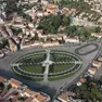 Una visione dall'alto di Prato della Valle