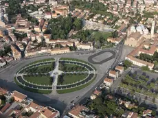 Una visione dall'alto di Prato della Valle