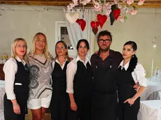 Lo staff del ristorante Antica Quercia di Solesino