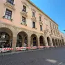 Il palazzo del Bo recintato