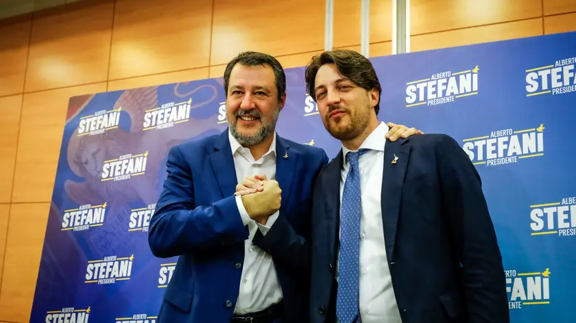 Il ministro Matteo Salvini e il presidente della Regione Veneto Alberto Stefani