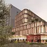 Il rendering dell'edificio polifunzionale: il progetto è fermo