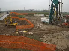 Il cantiere del tubone anti-Pfas