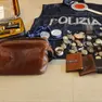 Il materiale recuperato dalla Polizia
