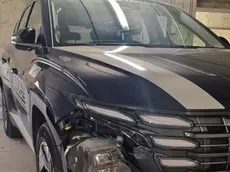 Il danno riportato dalla macchina della polizia locale