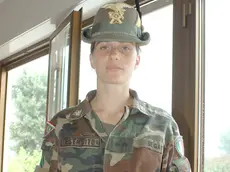 Il tenente Monica Segat al comando di un plotone di alpini al 14° Reggimento di Venzone