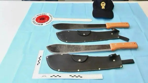 I machete sequestrati