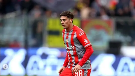 Zanimacchia con la maglia della Cremonese