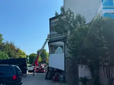 L'intrvento dei vigili del fuoco