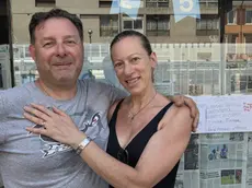 Davide e Tiziana, gestori del Diego Bar di corso Milano