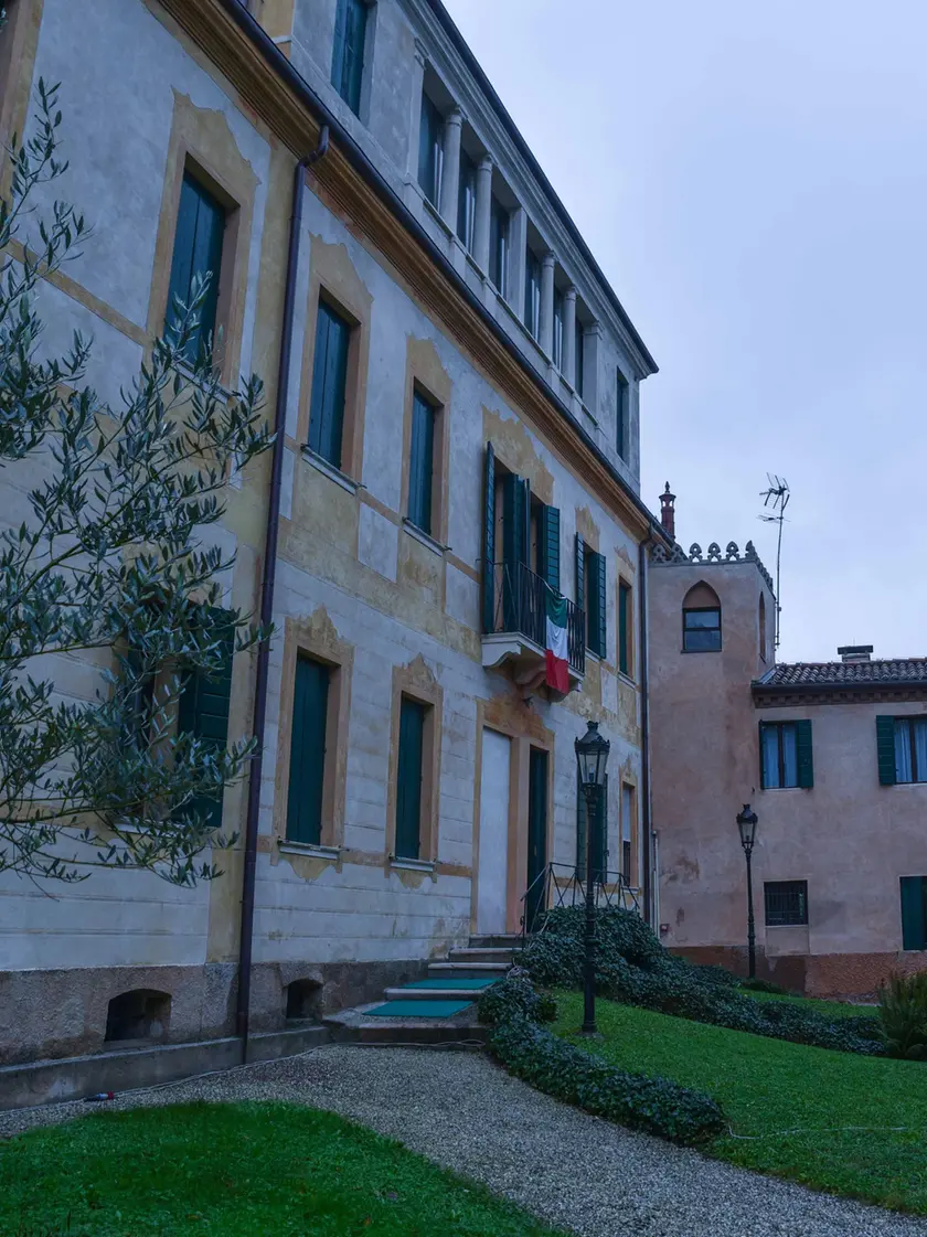 L'esterno di villa Giusti alla Mandria
