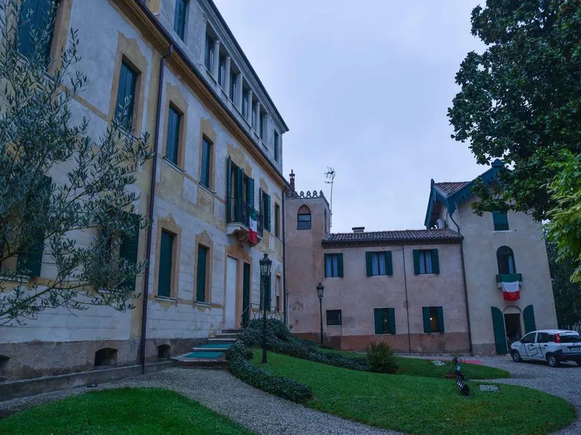 L'esterno di villa Giusti alla Mandria