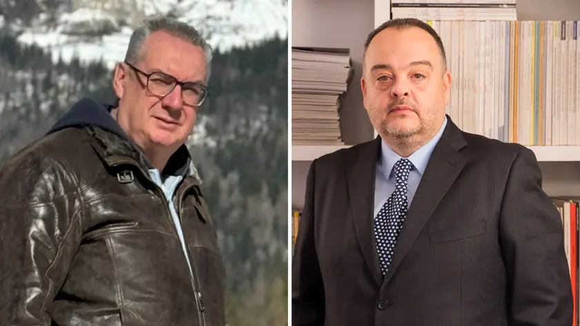 A sinistra il primo cittadino Coradazzi, a destra l’ex sindaco Lenna