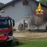La casa dell'Acr dove sono intervenuti i pompieri