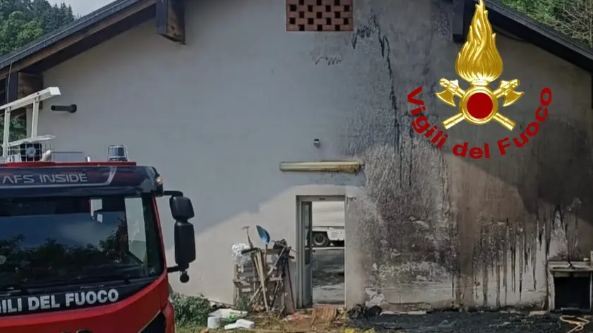 La casa dell'Acr dove sono intervenuti i pompieri
