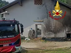 La casa dell'Acr dove sono intervenuti i pompieri