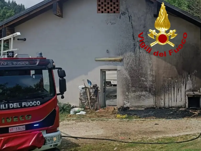 La casa dell'Acr dove sono intervenuti i pompieri