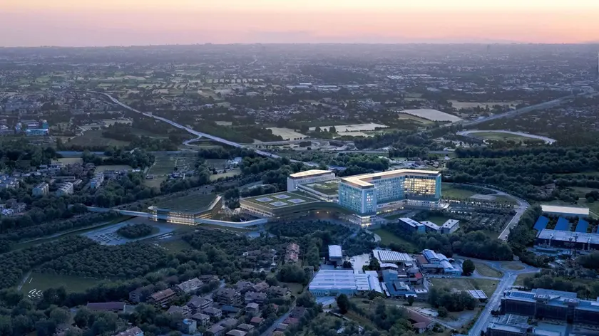 La ricostruzione virtuale del progetto dell'ospedale di Padova Est