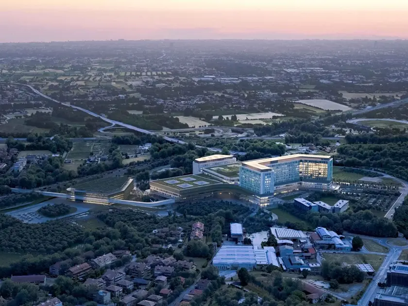 La ricostruzione virtuale del progetto dell'ospedale di Padova Est