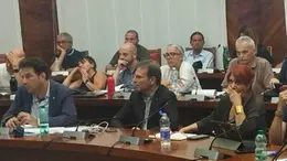 Le delegazioni dei sindacati al tavolo con Electrolux